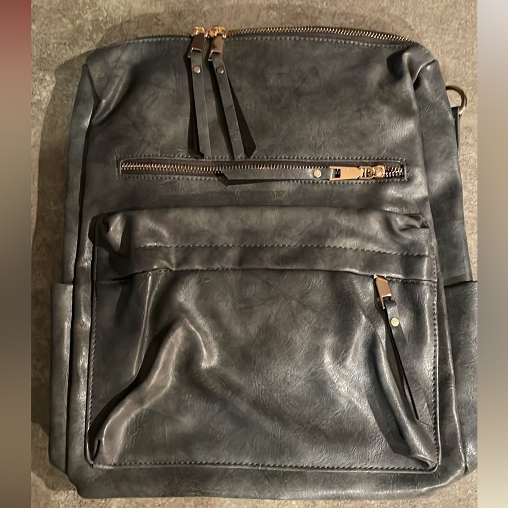 Gray backpack